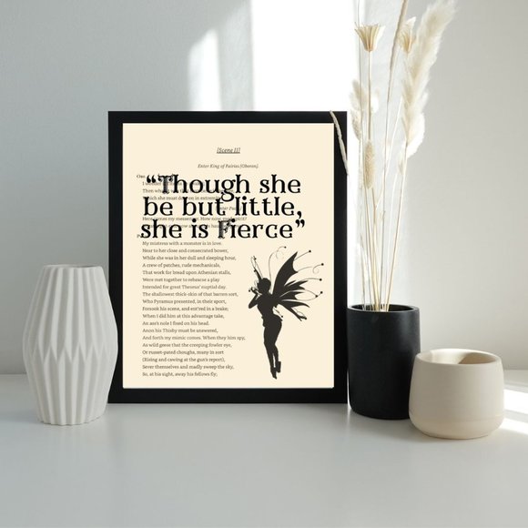 Shakespeare Book Page Art Print- A Midsummer Night's Dream - Picture 2 of 4